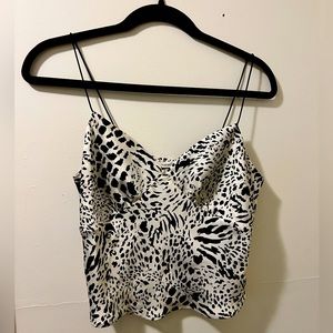 Zebra print camisole top